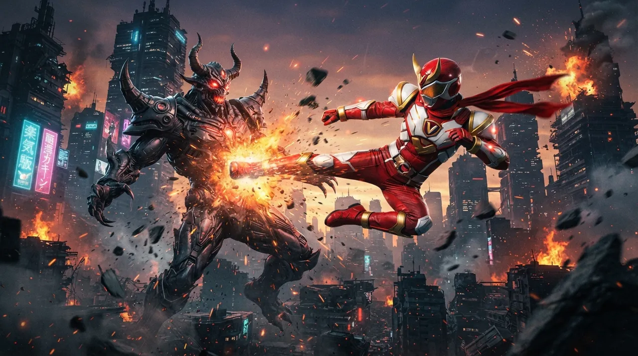 Your Sentai-style photos: Japanese superheroes