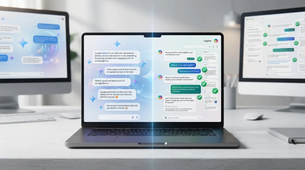 Gemini (Google) ضد Copilot (مايكروسوفت): أيهما أفضل؟