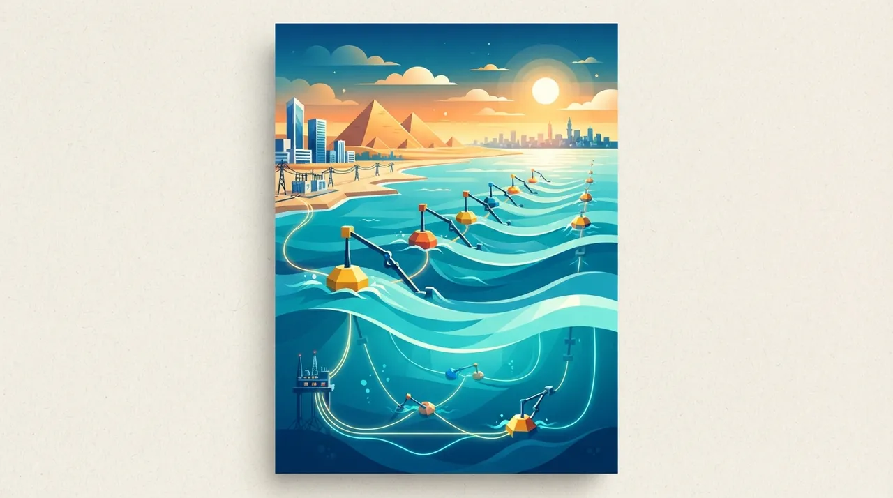 Feasibility Study for a Wave Energy Power Plant Project using Photovoltaic Energy Converters (PECs) on Egypt's Northern Coasts.