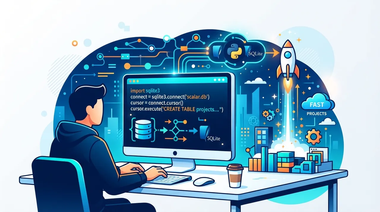 Scalar.dev — تطبيق Python/SQLite للمشاريع السريعة