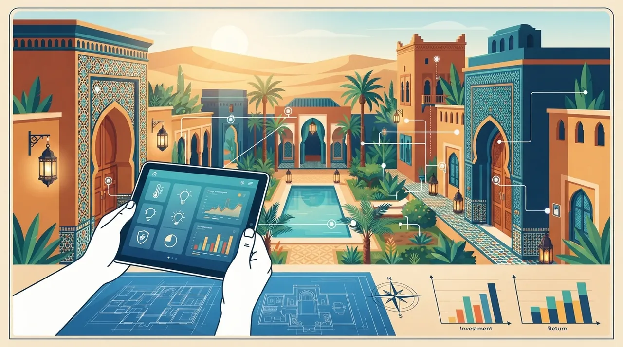 دراسة جدوى مشروع رياض الواحة الرقمي: فندق بوتيكي فاخر بتقنية المنزل الذكي في