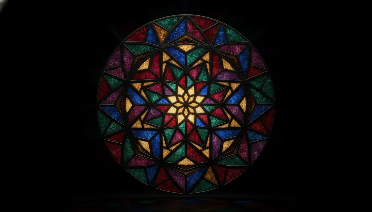 Your Logo in Stained Glass Style