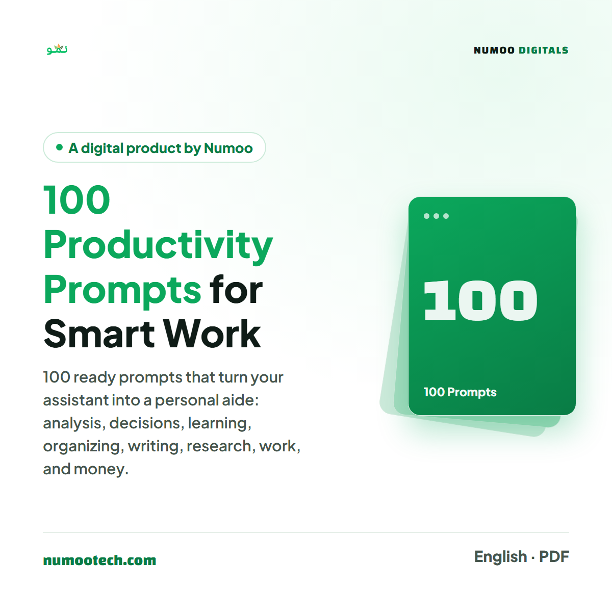 100 Productivity Prompts for Smart Work